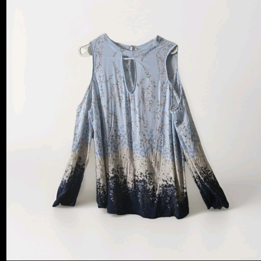 JANETTE PLUS Elegant Floral Women's Top Sixe X3
